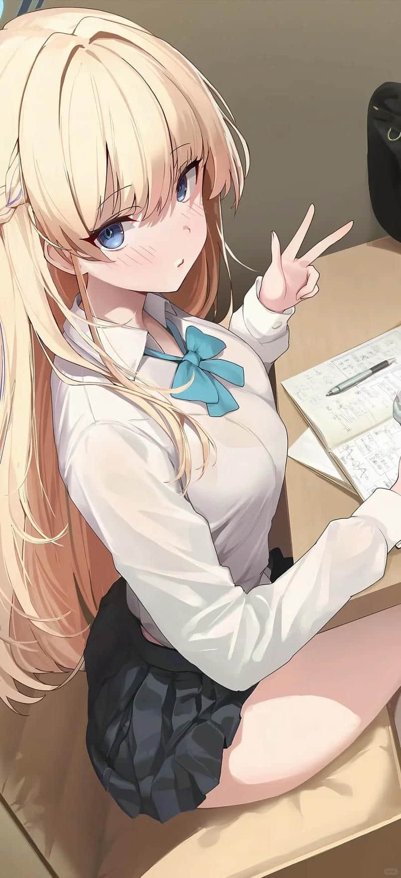 Loạt hình ảnh nền anime nữ thanh thoát