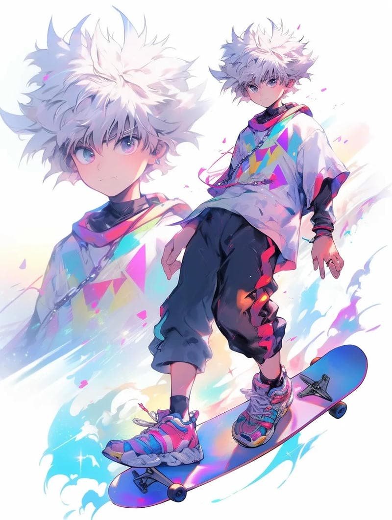 Loạt hình killua phong cách anime