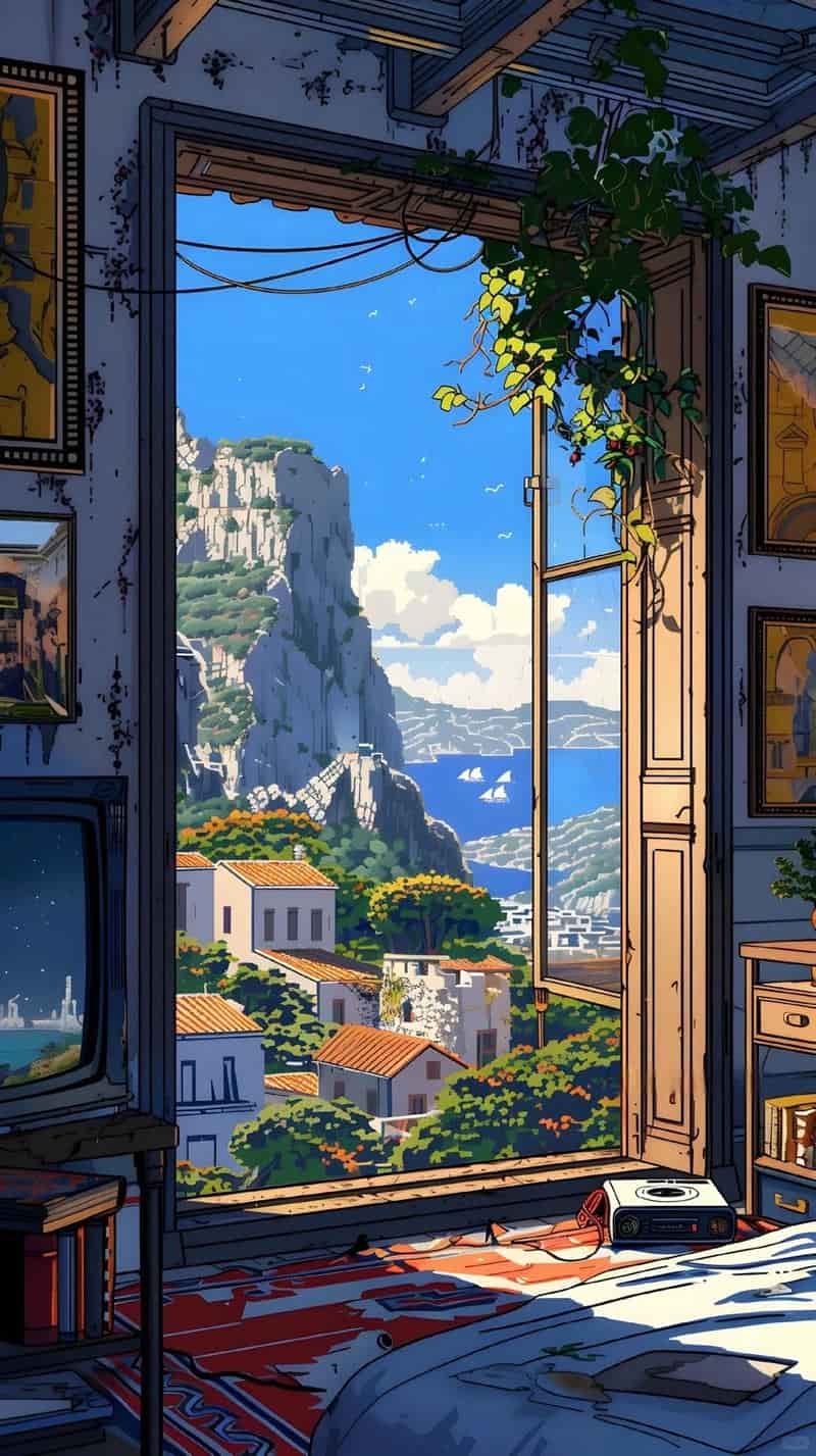 Ngắm ảnh phong cảnh anime