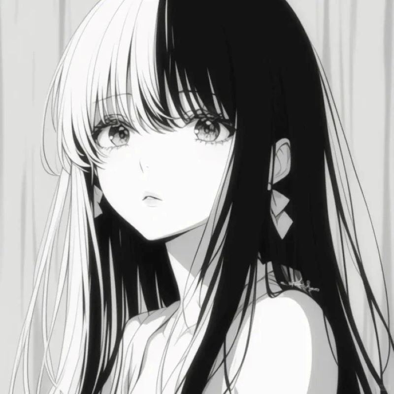 Tải ảnh ảnh anime đen trắng