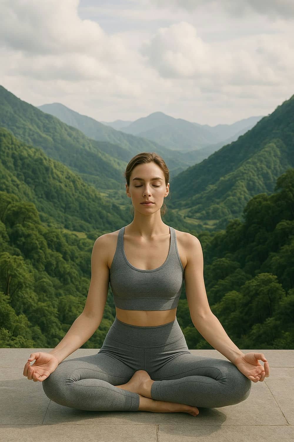 ảnh cô nàng xinh yoga.