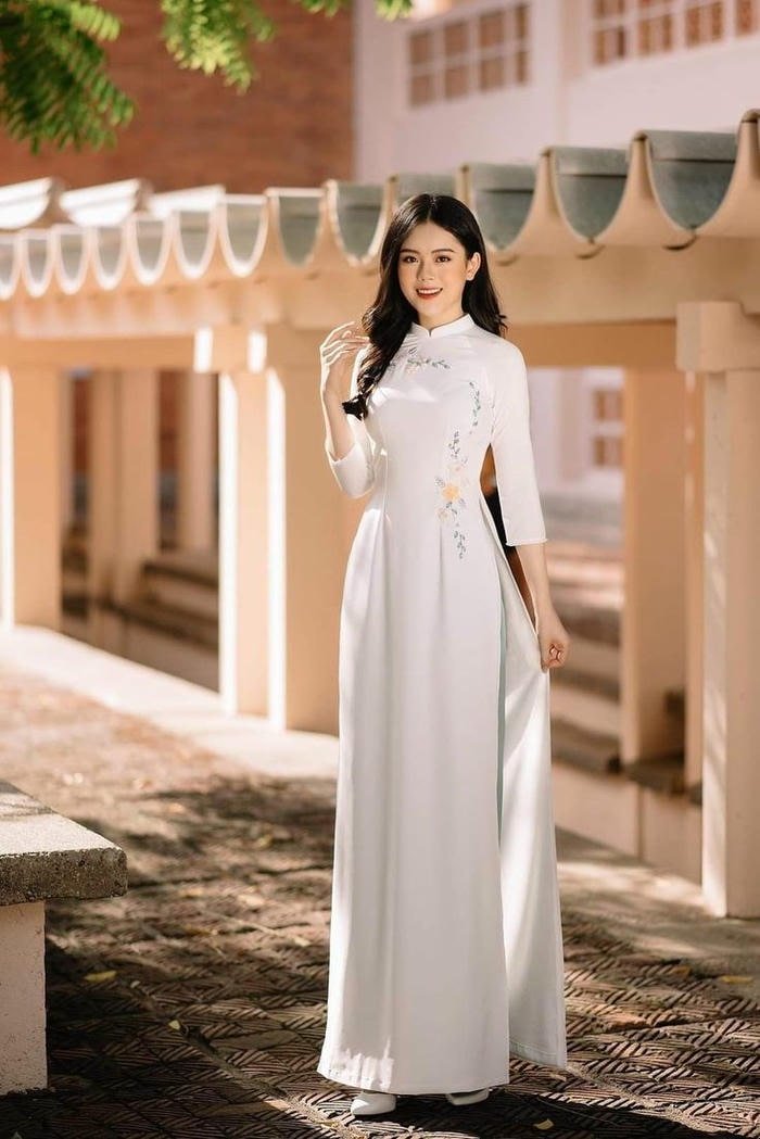 ảnh gái xinh áo dài trắng học sinh
