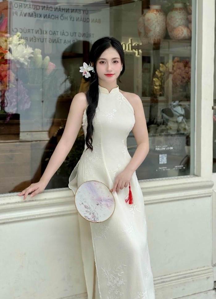 ảnh gái xinh áo dài trắng xinh đẹp