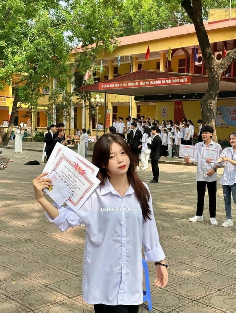 ảnh gái xinh lớp 9 chụp ảnh