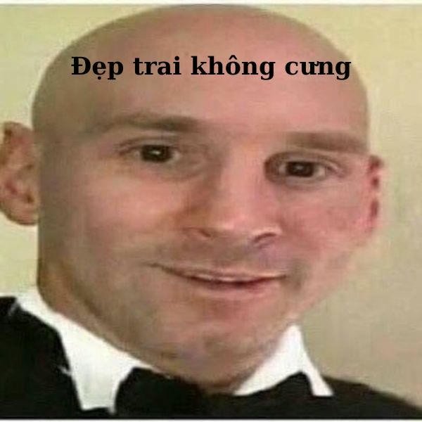 ảnh troll messi đầu trọc