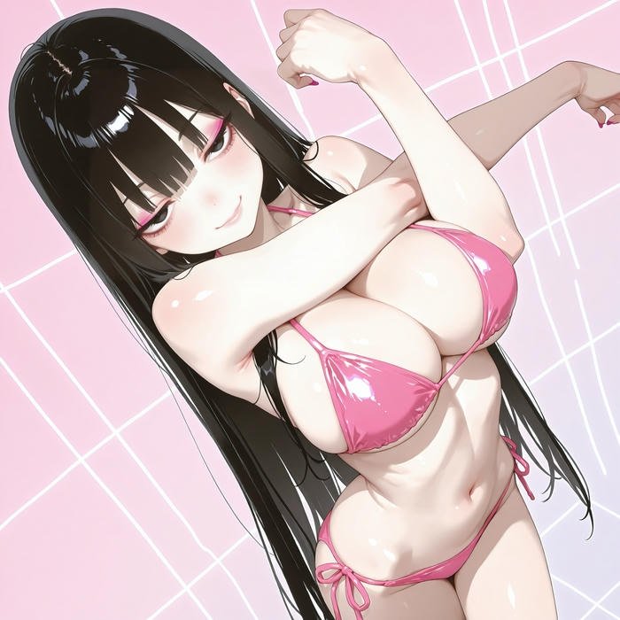 gái xinh anime bikini phong cách