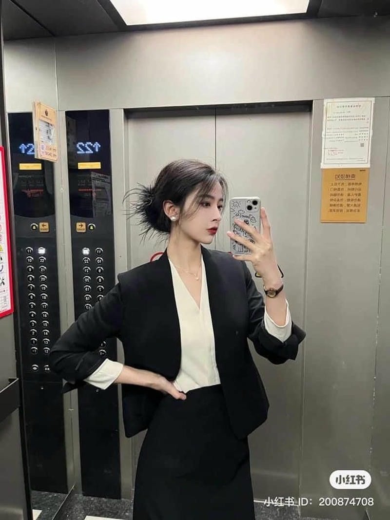 gái xinh văn phòng thần thái