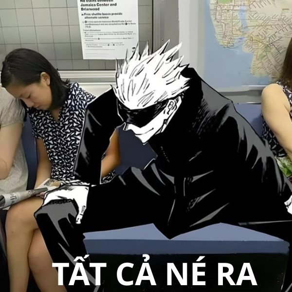 gojo meme tất cả né ra