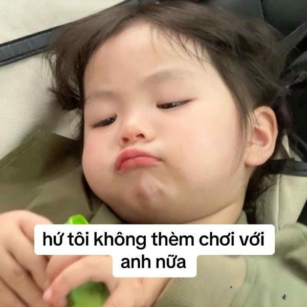 hứ tôi không thèm chơi với anh nữa