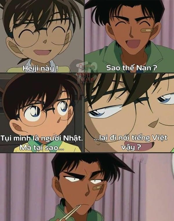 meme conan trong phim truyện
