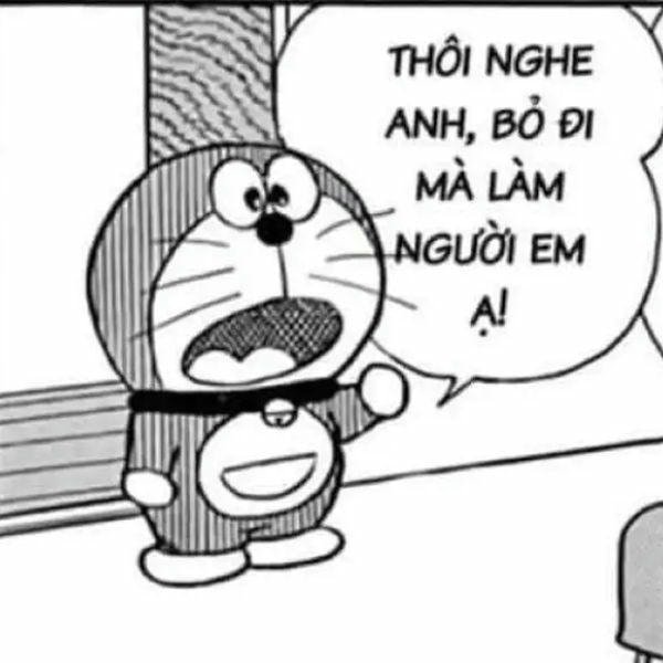 meme doraemon bỏ đi