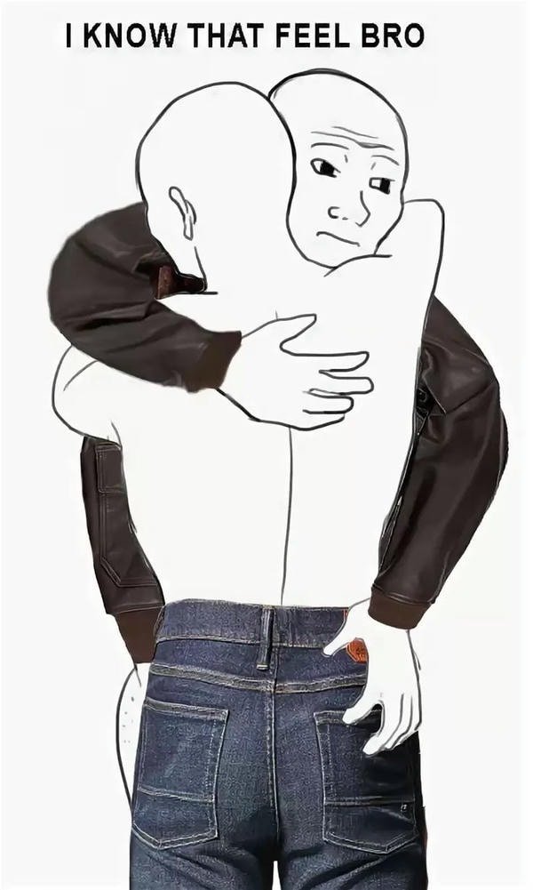 meme ôm 2 thằng đàn ông