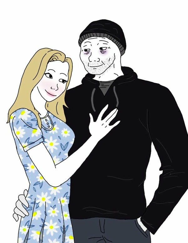 meme ôm đôi tình nhân