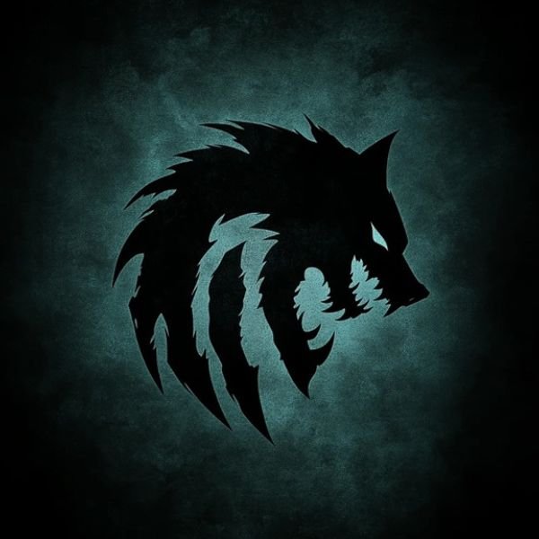 meme sói cô độc mắt trắng