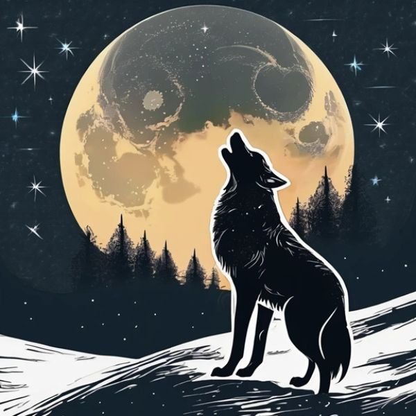 meme sói cô độc sói tuyết