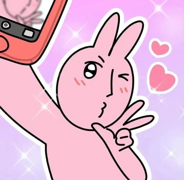 meme thỏ hồng hai