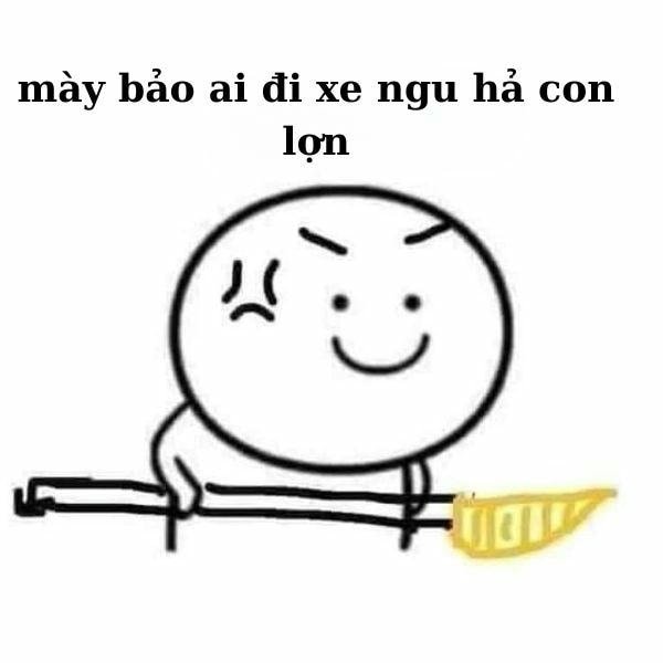 meme tức giận cầm phóng lợn