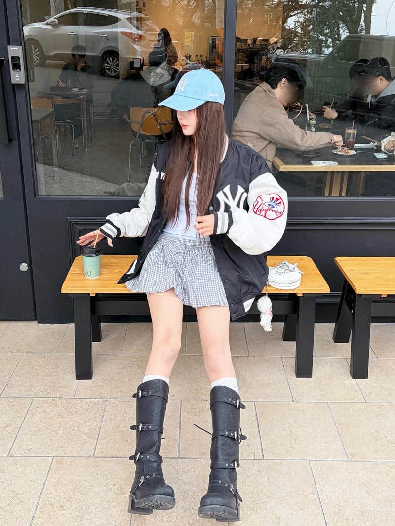 gái xinh hàn quốc váy ngắn xinh xắn 