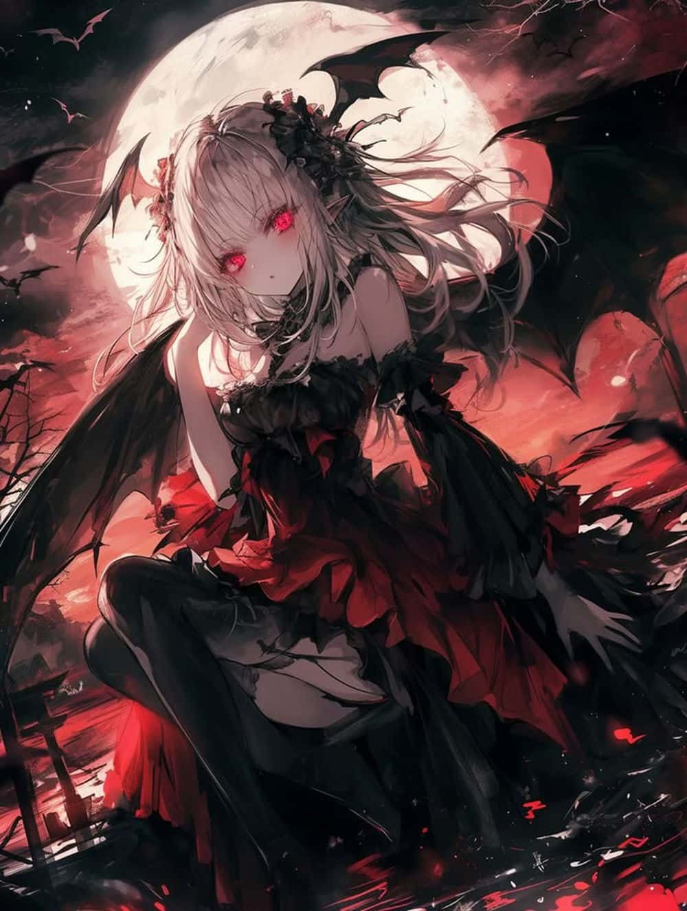 Ảnh anime ma cà rồng huyền