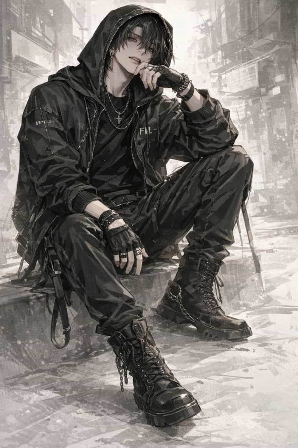 Ảnh anime ngầu phong cách