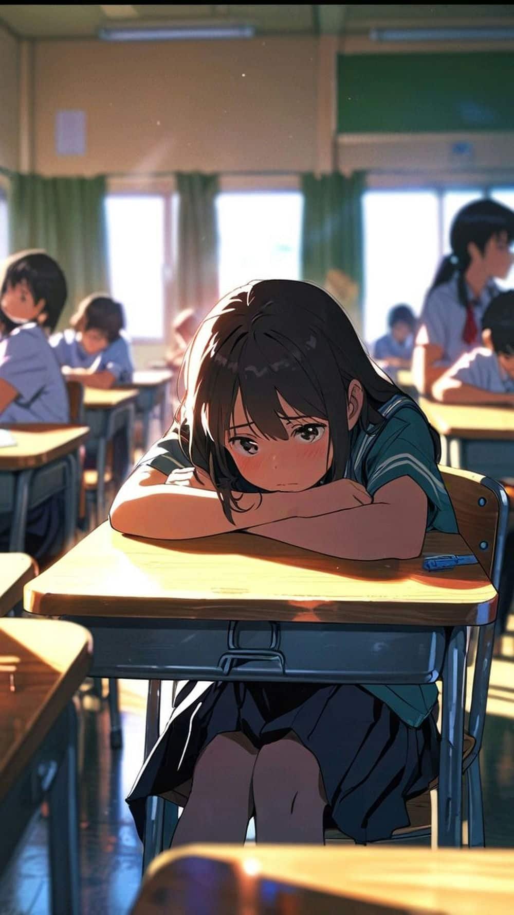 Ảnh anime nữ học sinh xinh