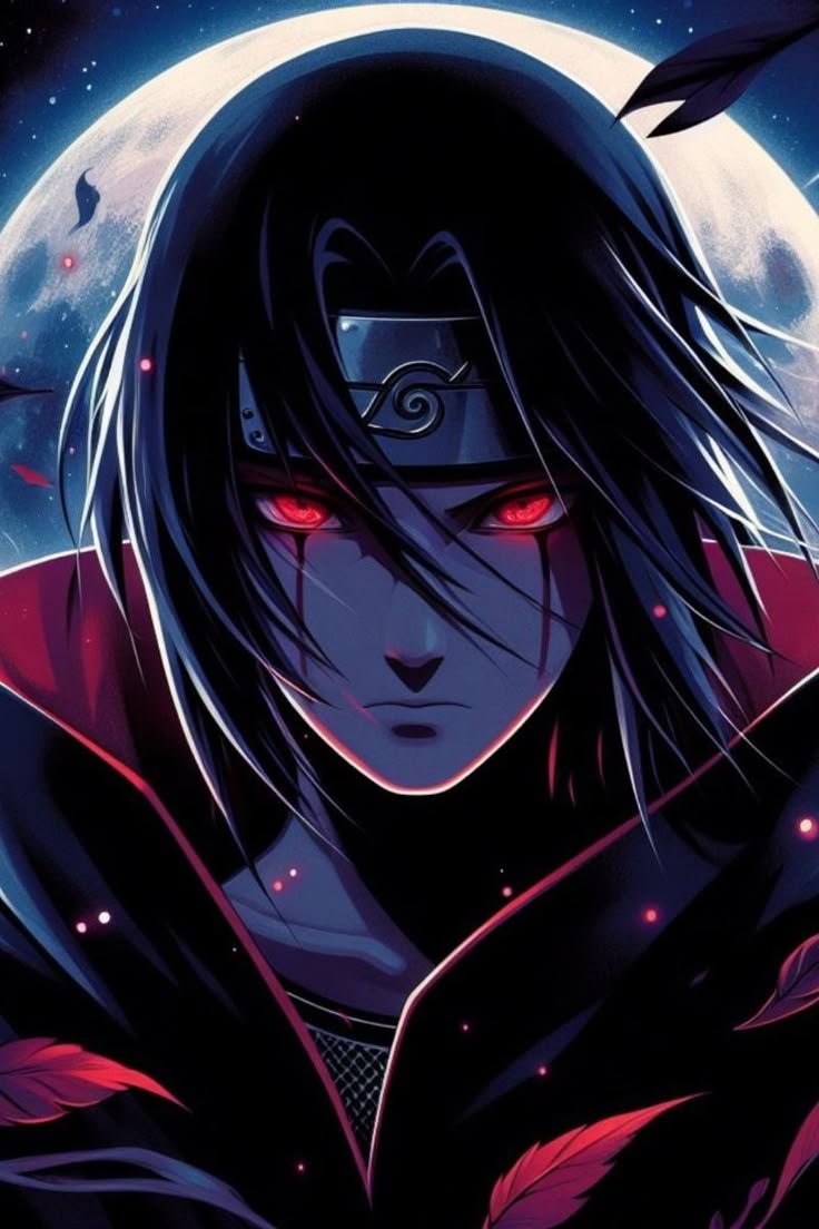 Ảnh itachi nền đen tối