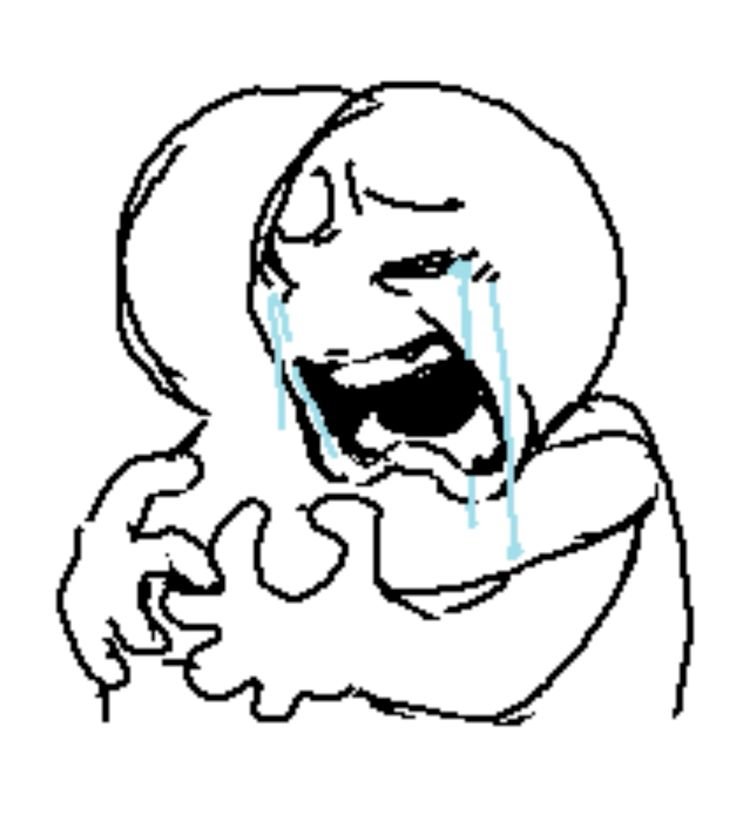 Meme khóc vì thất vọng