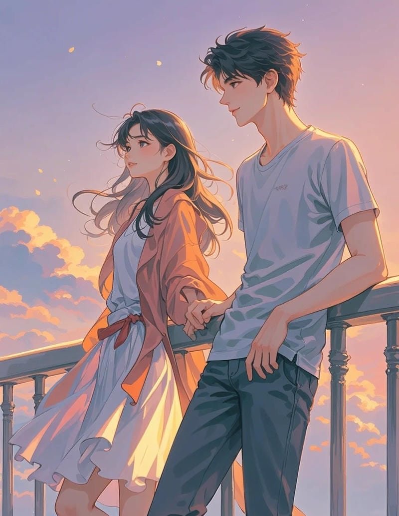 ảnh anime chill dễ chịu
