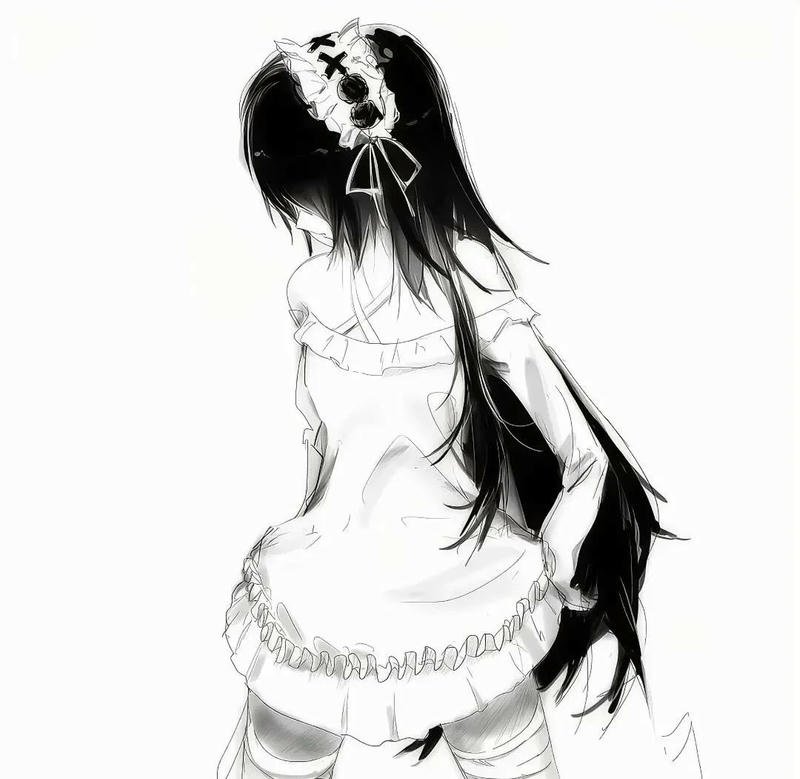 ảnh anime đen trắng cực đẹp