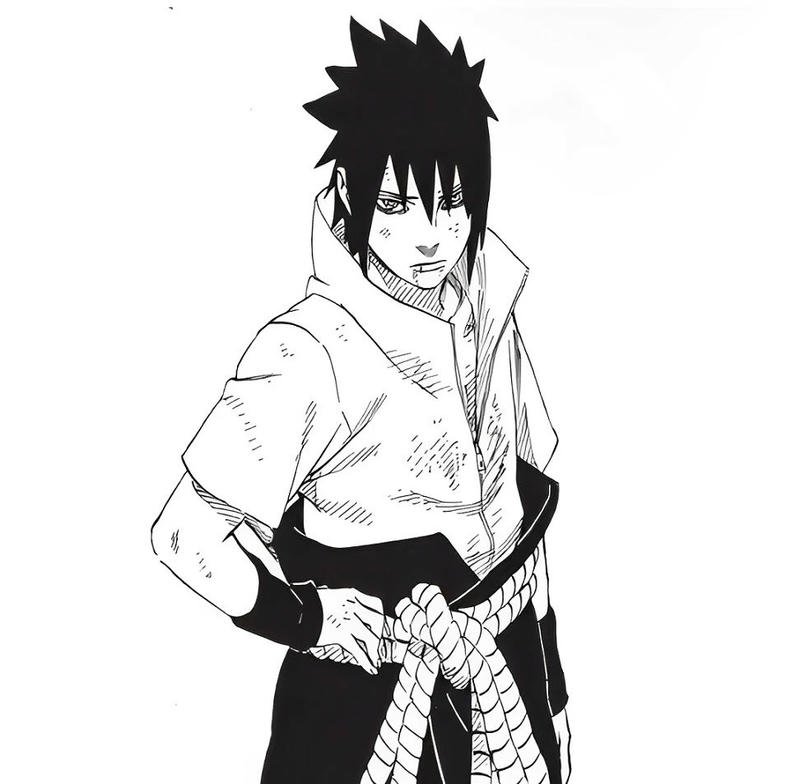 ảnh anime đen trắng tối giản