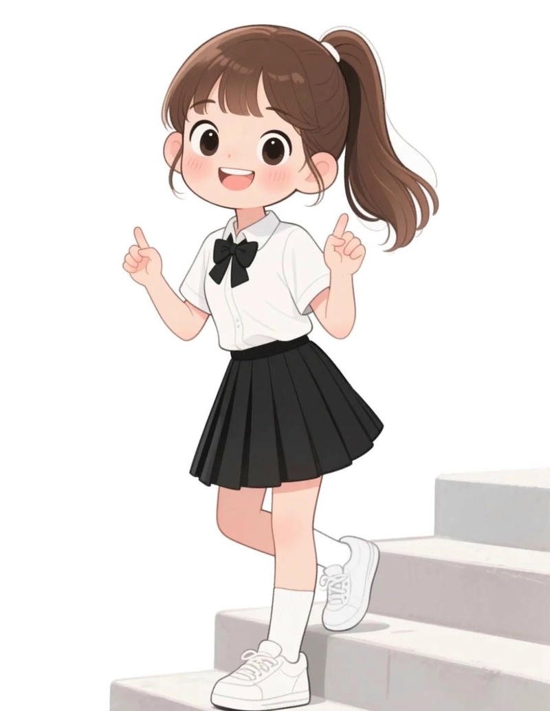 ảnh anime nữ học sinh cute