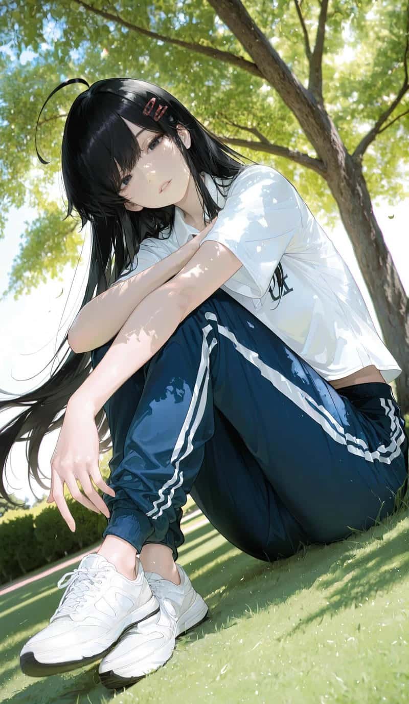 ảnh anime nữ học sinh nhẹ nhàng