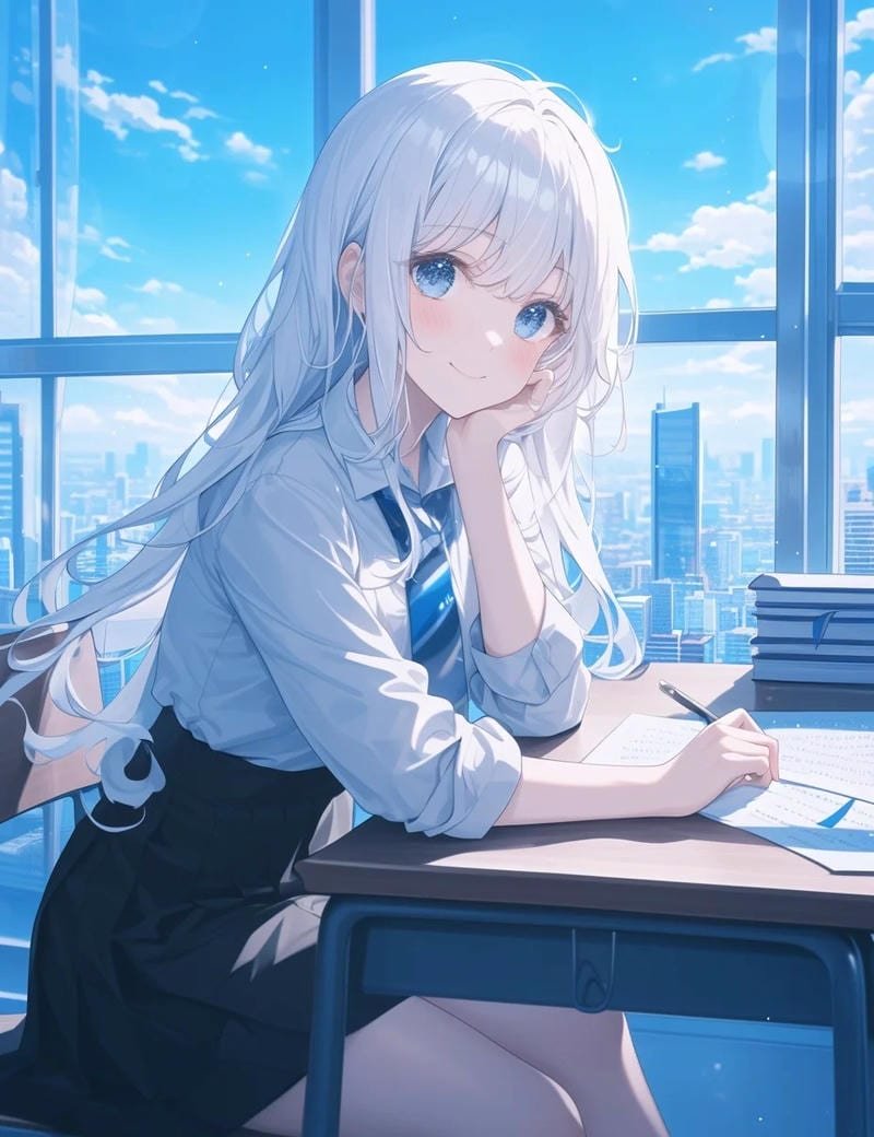 ảnh anime nữ sinh đẹp