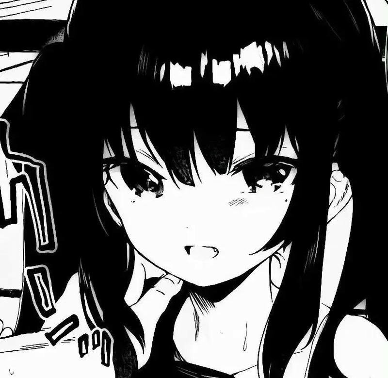 ảnh anime trắng đen