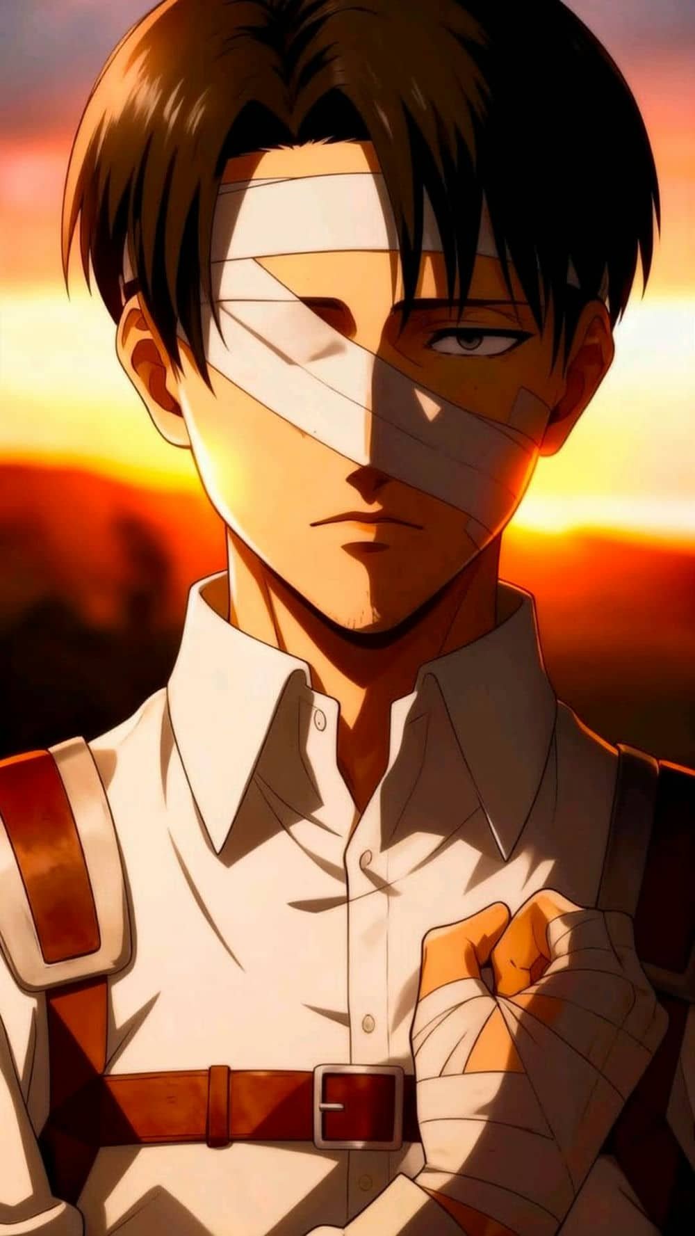 ảnh eren yeager đứng nghiêm