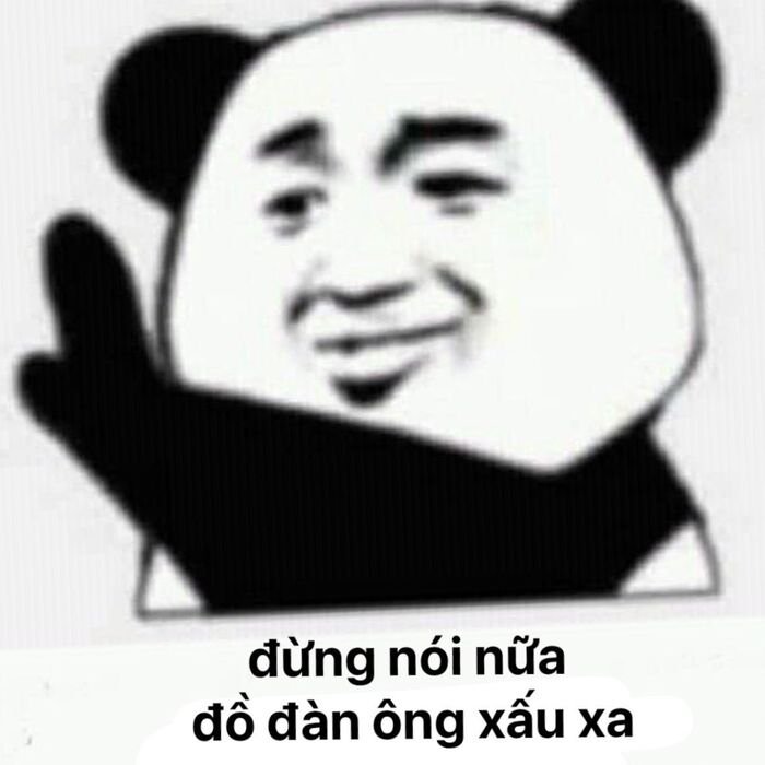 meme gấu trúc buồn cười