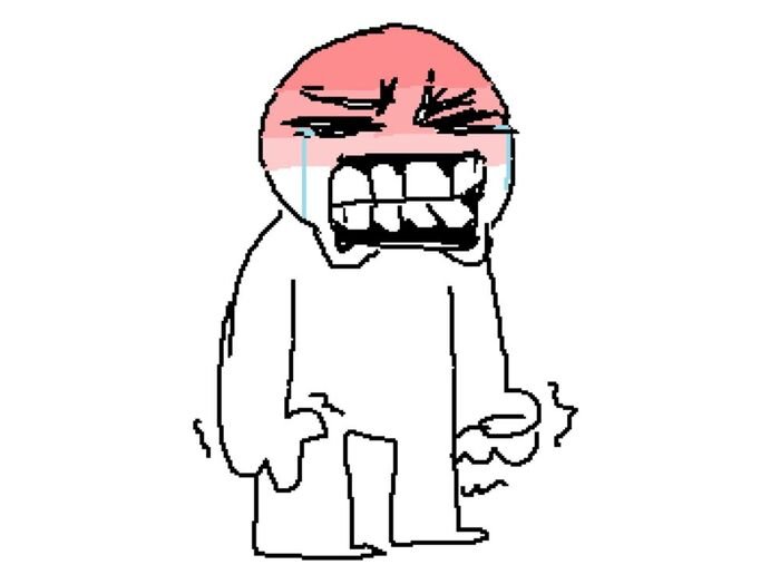 meme tức giận đỏ mặt