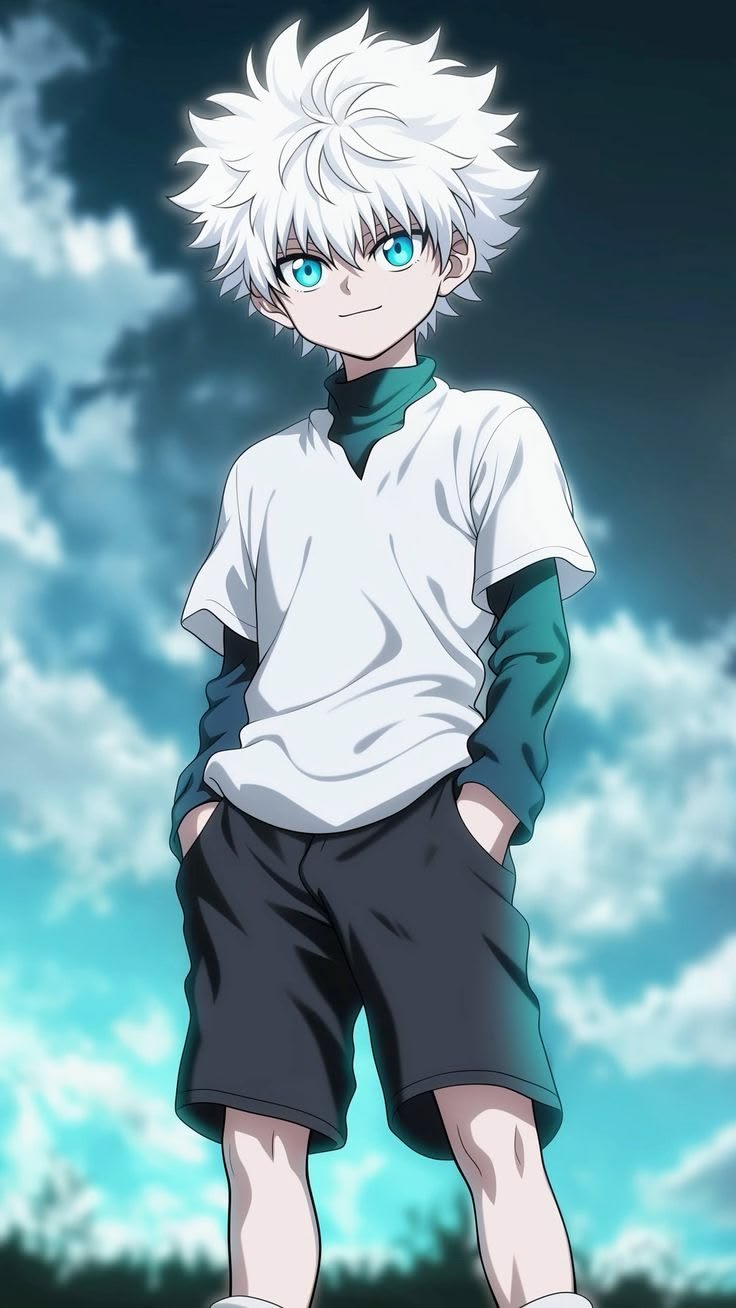 Ảnh killua phong nền tối