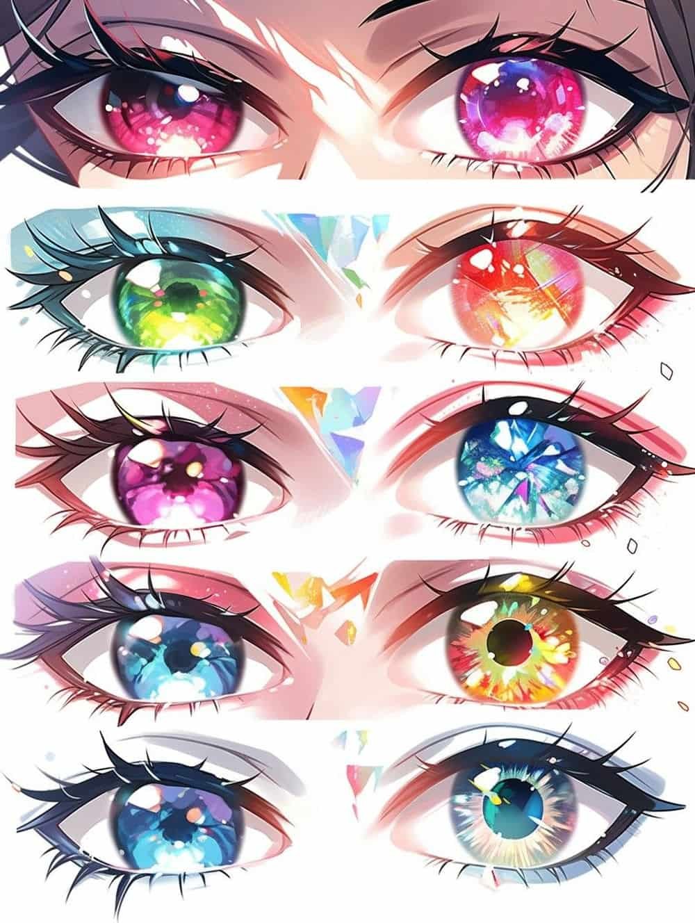 Ảnh mắt anime sắc nét