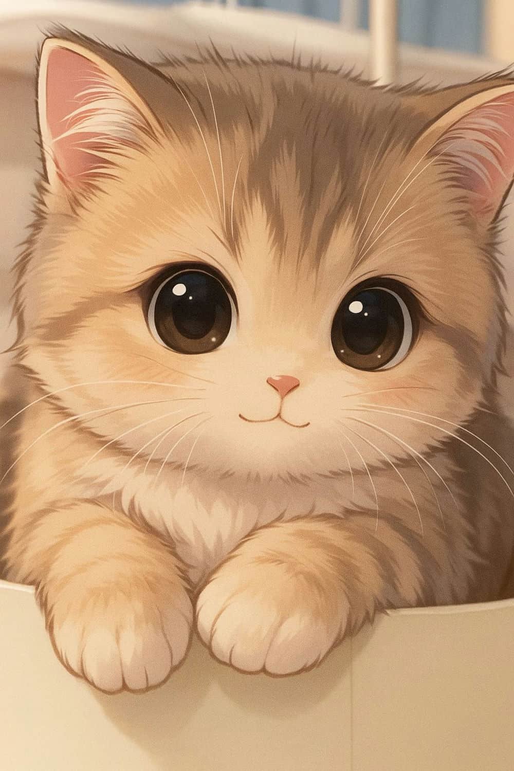 Ảnh mèo anime đáng yêu