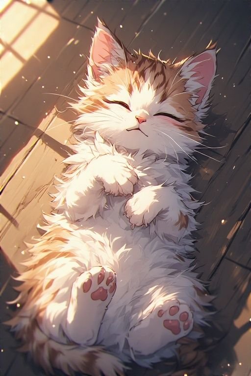 Ảnh mèo anime ngộ nghĩnh