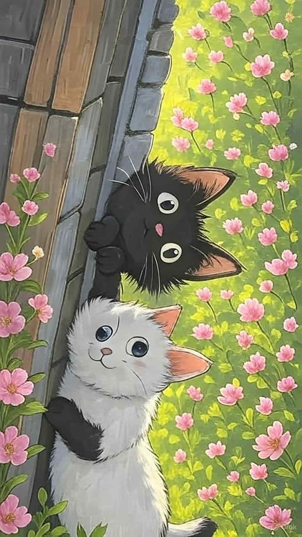 Ảnh mèo anime siêu xinh