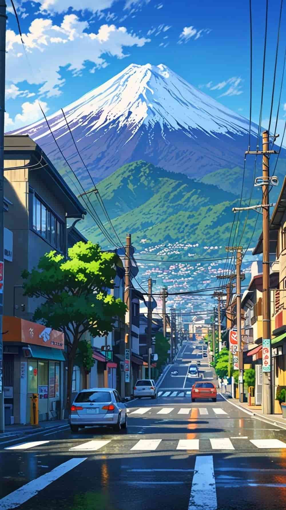 Ảnh phong cảnh anime chiều tà