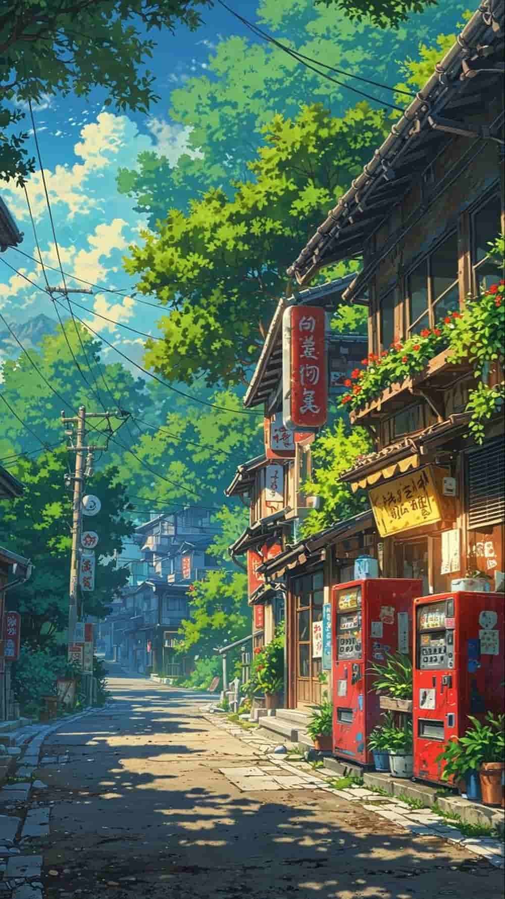 Ảnh phong cảnh anime rất chill