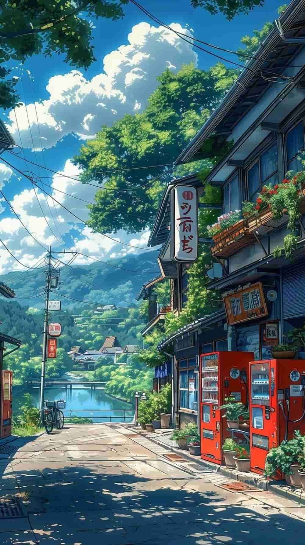 Ảnh phong cảnh anime yên bình