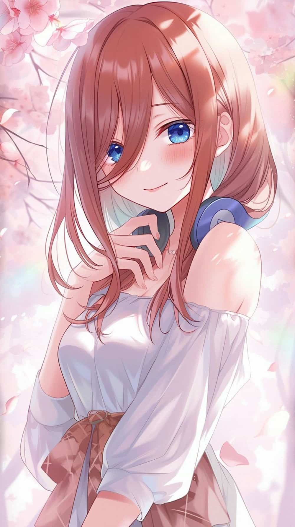 Miku nakano tóc xanh đẹp