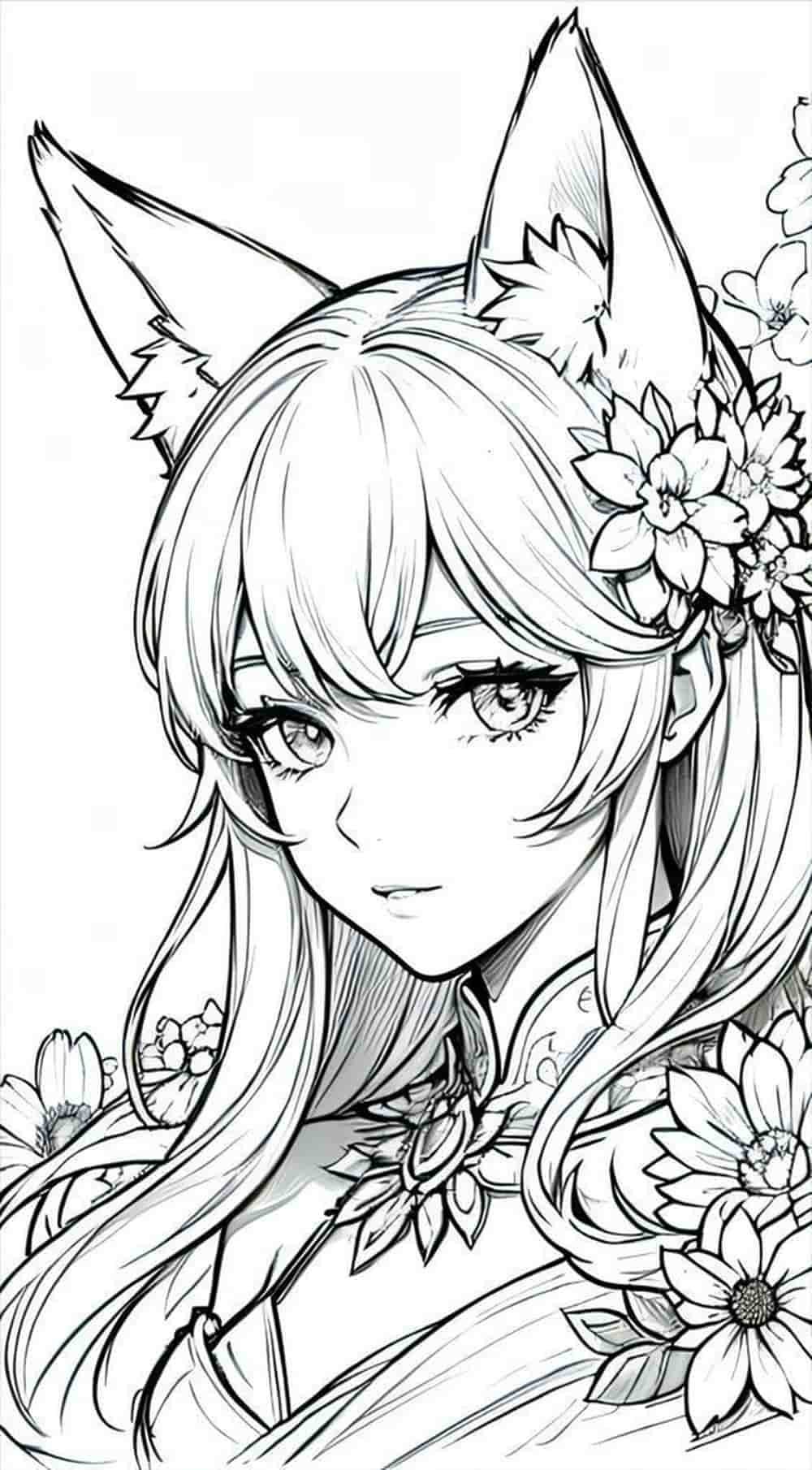 Tranh anime ánh mắt sâu