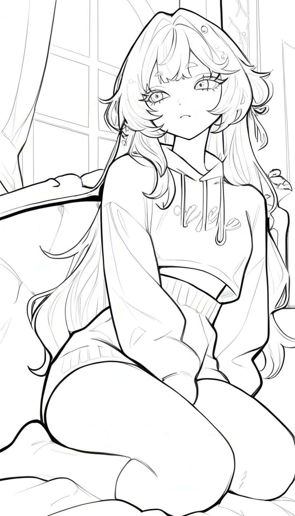 Tranh anime không khí buồn