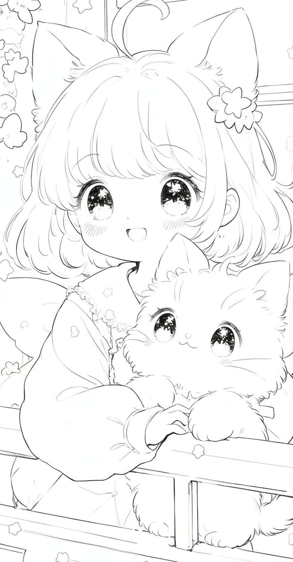 Tranh anime màu sắc tươi