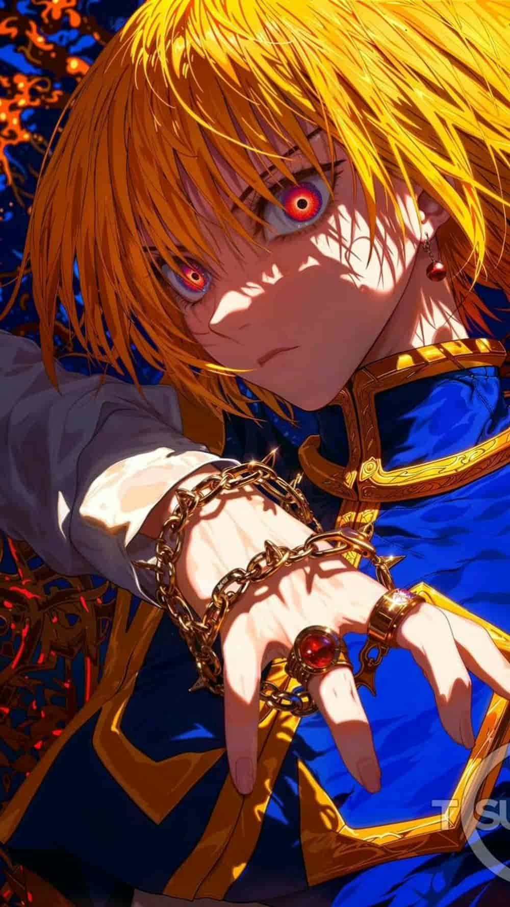 ảnh kurapika cầm xích bạc